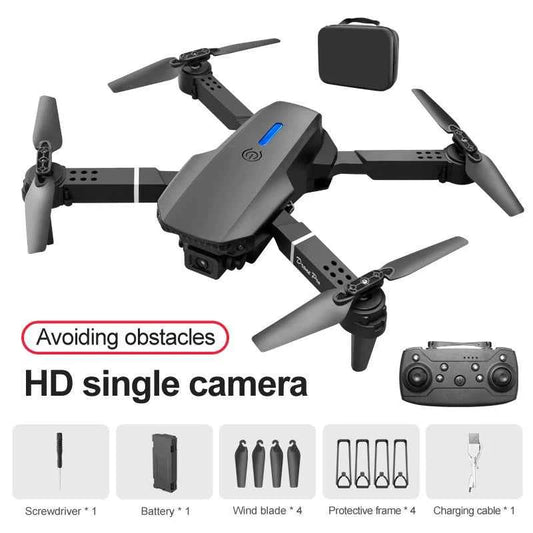 E88 4K Foldable Drone with Dual HD Camera & App Control