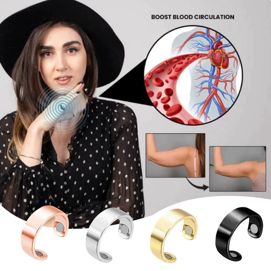 Magnetic Slimming Therapy Ring – Circulation Boost & Energy Balance Band (Unisex, 4 Colors)