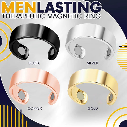 Men’s Magnetic Therapy Ring – Pain Relief Bio-Energy Band (Black, Silver, Copper, Gold)*